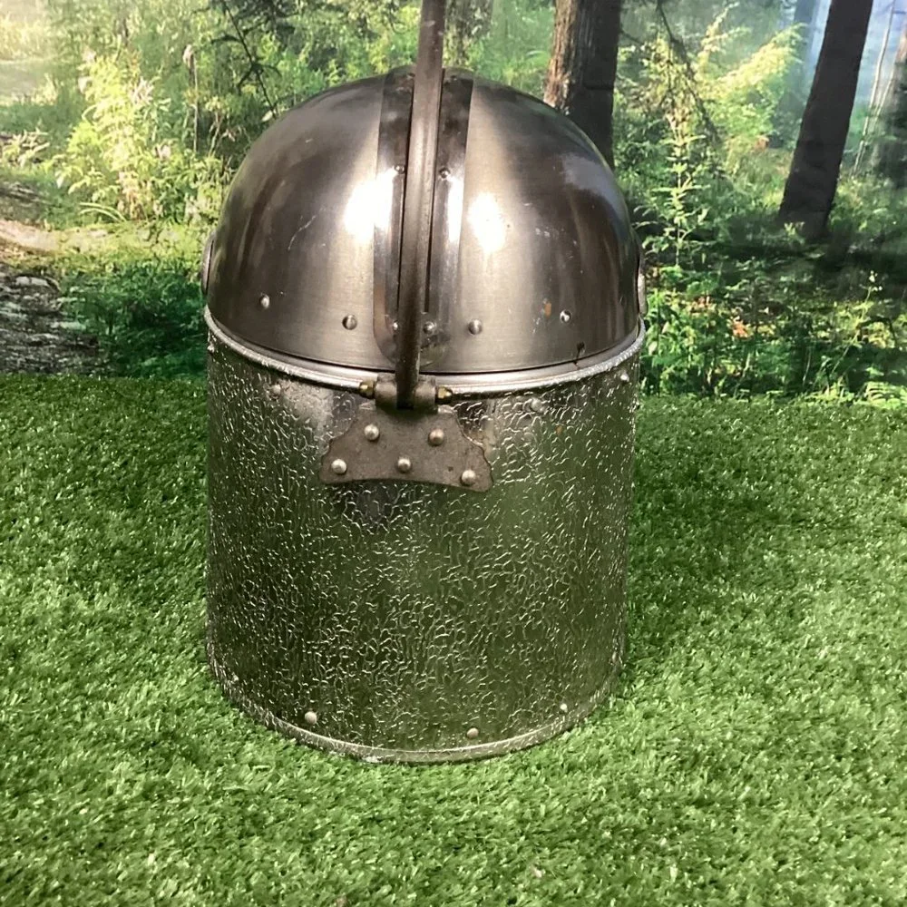 Vintage Medieval Camelot Knight Helmet Ice Bucket